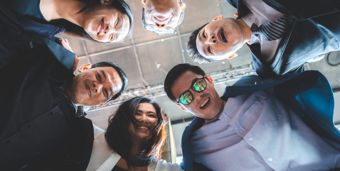 Group of Business People Diverse Brainstorm Meeting Concept, Working in the Office Concept, Happy Coworkers Working Together Discussing Project In Office