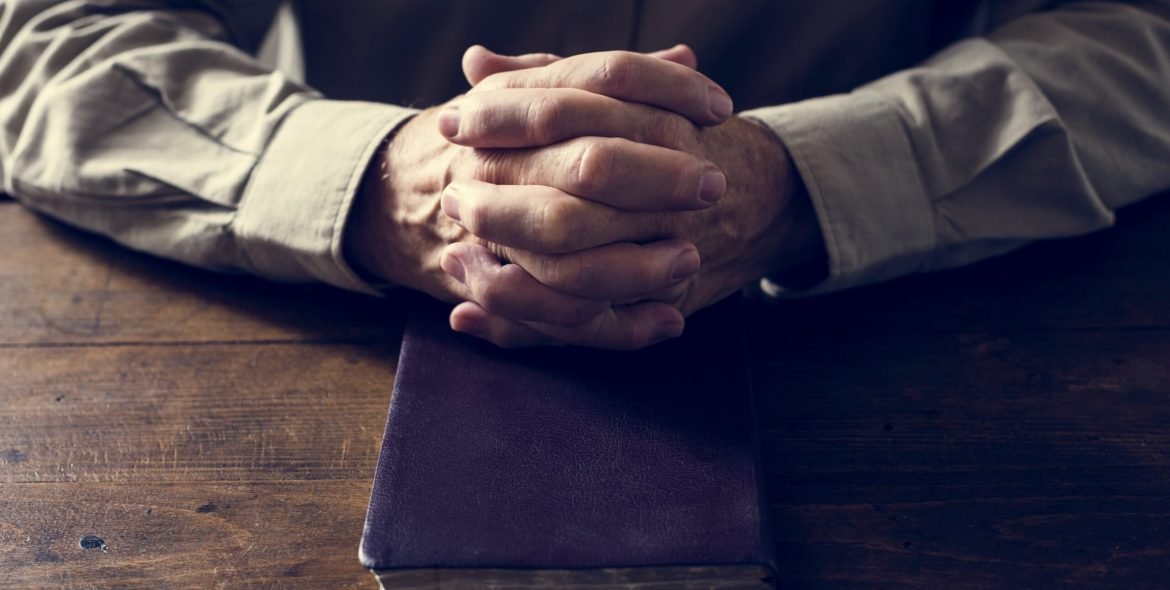 Hands prayer faith in christianity religion